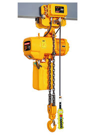 Trole amarelo do curso do impulso da cor, grua Chain elétrica resistente