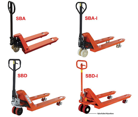 Caminhão de paletes de mão de 1150 mm com capacidade de carga de 1 tonelada